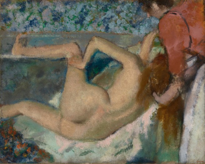 Degas na het bad 1895.jpg