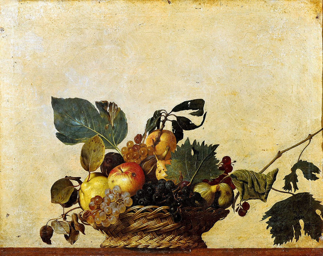 Canestra_di_frutta_(Caravaggio) ± 1600
